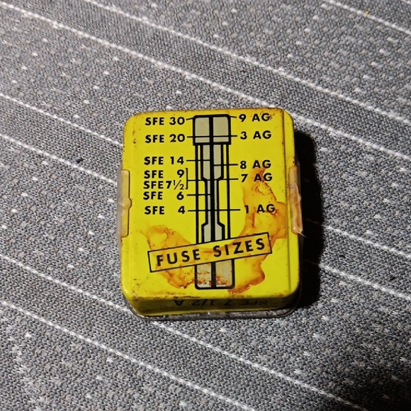 Antique Little Fuse Yellow Box - Picture 1 of 7